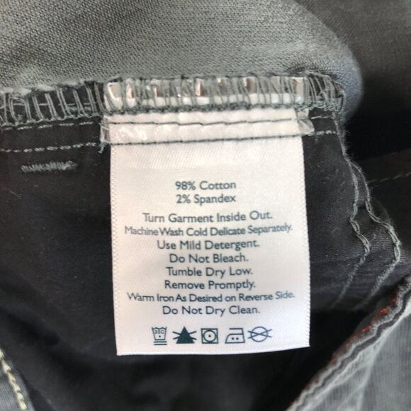 Eddie Bauer Boyfriend Fit Corduroy Pants Women's Plus Size 16 Gray Relaxed Leg - Picture 12 of 13